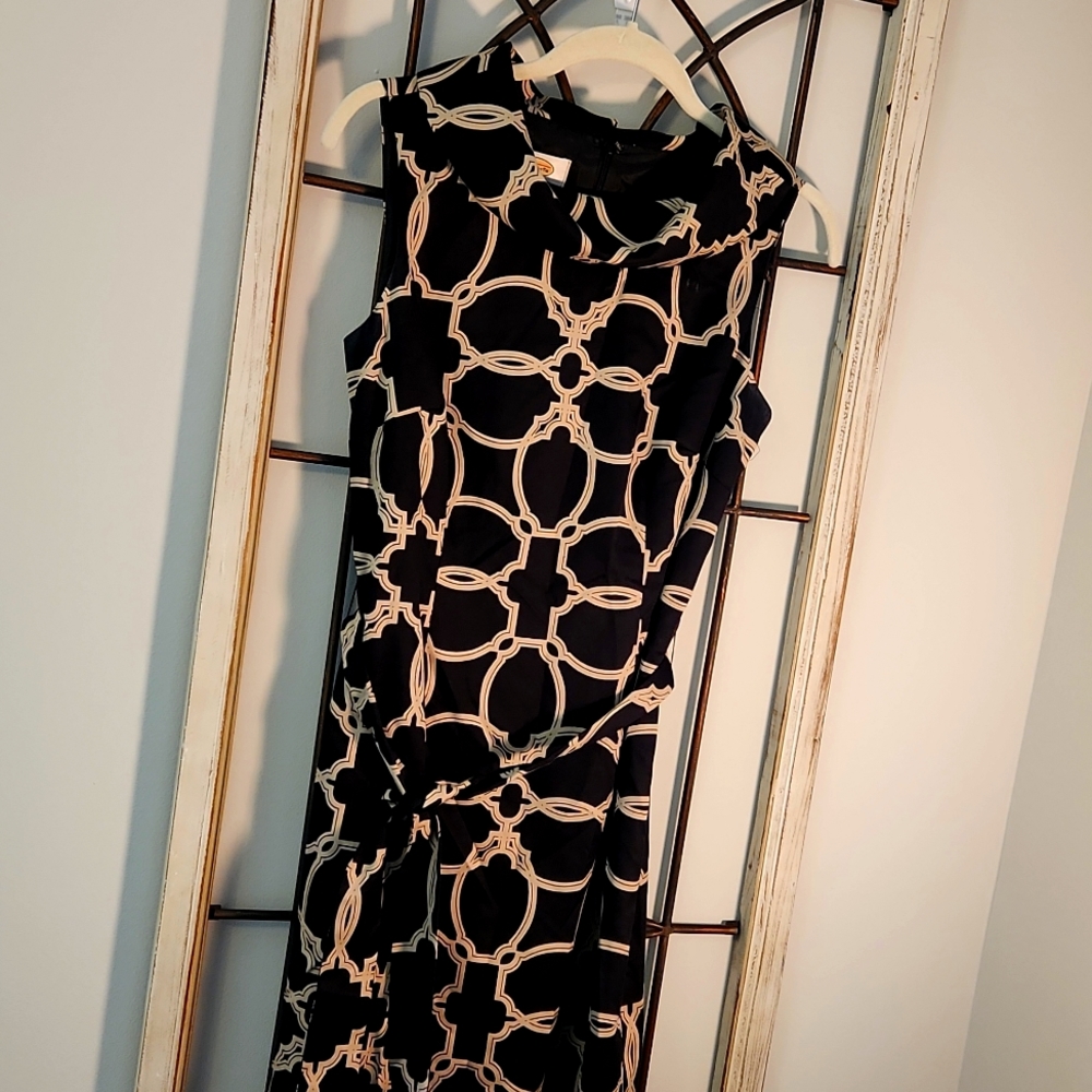 🎄 2 for $15 🎄 Talbots Brown & Beige Sleeveless Dress 4